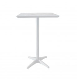 Glacier White Bar Height Table