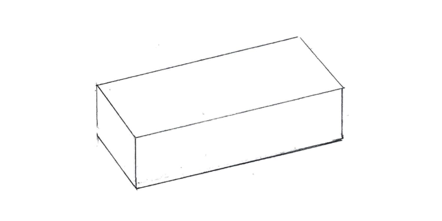 Covered table with a flat top